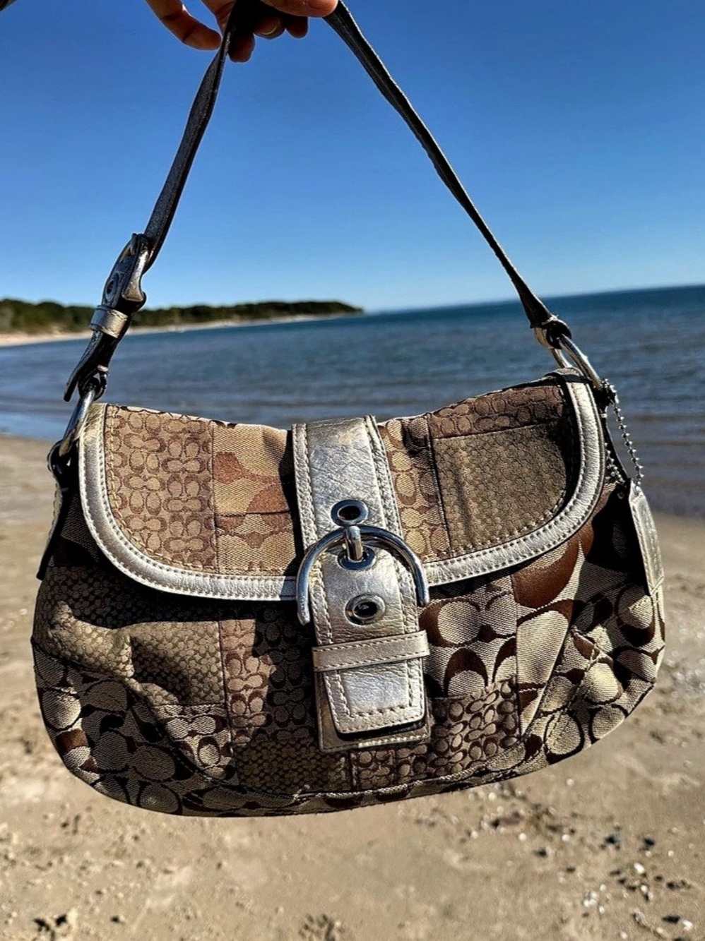 Coach Soho Signature Patchwork Shoulder Bag